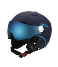 Lyzarska helma se stitem Bolle Backline Visor Premium Soft Navy Cyan.jpg