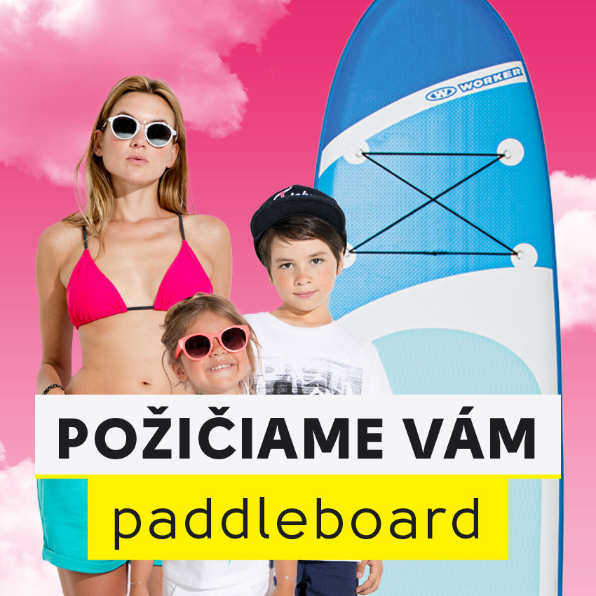 Půjčíme Vám nový paddleboard za bezkonkurenční cenu